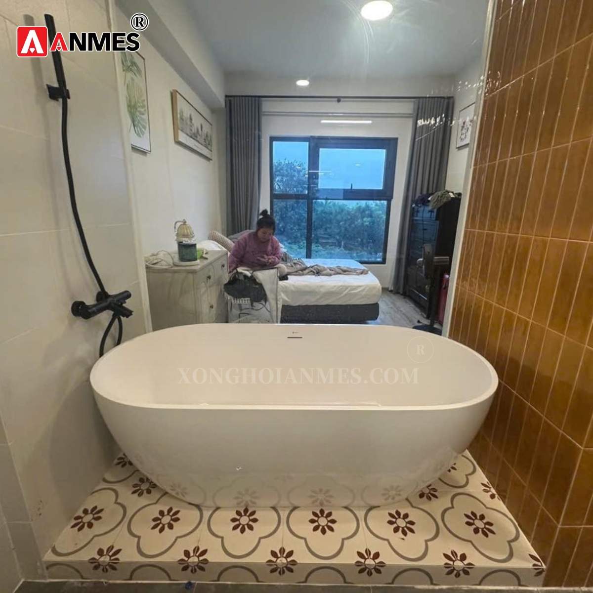 Ngâm mình dưới Bồn tắm ngâm DR 5507 giúp lưu thông khí huyết